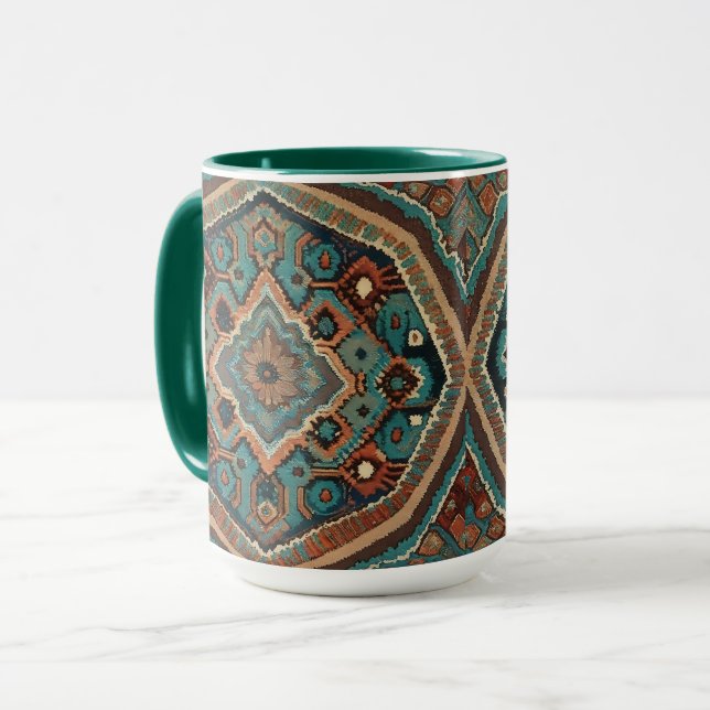 Turkish Beautiful Old Pattern Modern Collection Mug (Front Left)