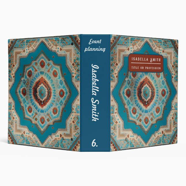 Turkish Beautiful Old Pattern Trendy Collection Binder (Background)