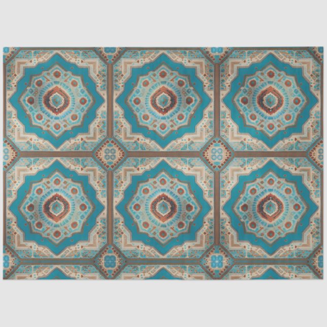 Turkish Beautiful Old Pattern Trendy Collection Tissue Paper (Front)