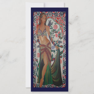 Turkish Belly Dancer With Traditional Art Backgrou