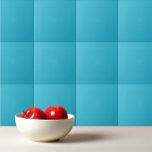 Turkish blue - Solid colour teal aqua blue Tile<br><div class="desc">Solid colour turkish blue teal aqua blue design.</div>