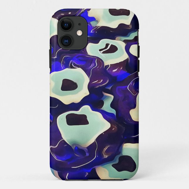 Turkish Boncuk Eye Shaped Amulet Bizarre Art Case-Mate iPhone Case (Back)