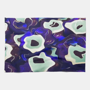 Turkish Boncuk Eye Shaped Amulet Bizarre Art Kitchen Towel