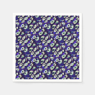 Turkish Boncuk Eye Shaped Amulet Bizarre Art Napkin