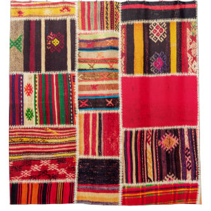 Turkish Carpet Patchwork Handmade Texture