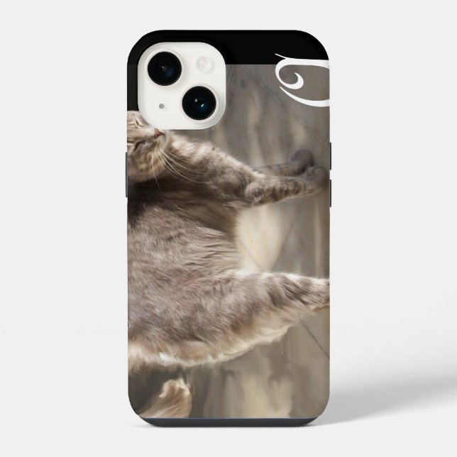 TURKISH CAT MONOGRAM iPhone CASE (Back)
