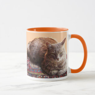 TURKISH CAT ON THE OLD CARPET MUG