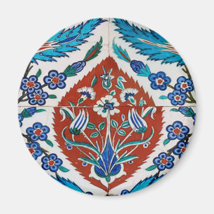 Turkish Ceramic Floral Magnet