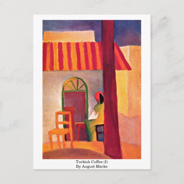 Turkish Coffee (I) By August Macke Postcard (Front)