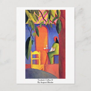 Turkish Coffee (Ii) By August Macke Postcard