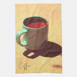 Turkish Coffee Rich Foam Mug Cup Kitchen Towel