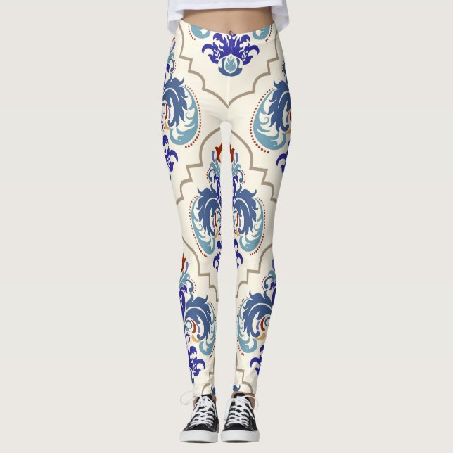 Turkish Colourful Pattern: Endless Beauty. Leggings (Front)