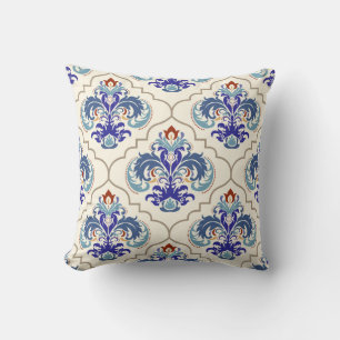 Turkish Colourful Pattern: Endless Beauty. Throw Pillow