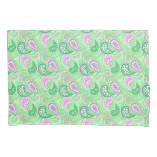 Turkish cucumbers abstract polka dot pattern pillowcase