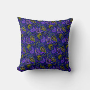 Turkish cucumbers abstract polka dot pattern throw pillow
