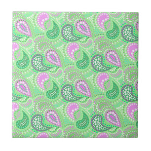 Turkish cucumbers abstract polka dot pattern tile