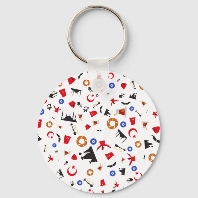 Turkish Delight - Turkish items of the country Keychain (Front)