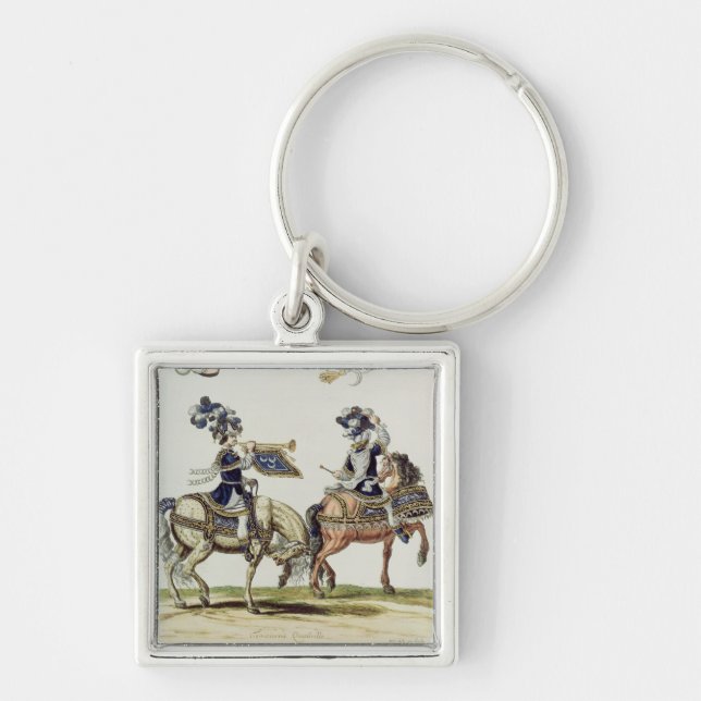 Turkish Drummer and Trumpeter Keychain (Front)