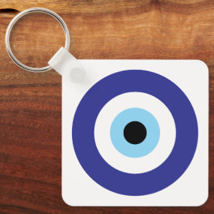 Turkish Evil Eye Blue Mati symbol lucky charm Keychain