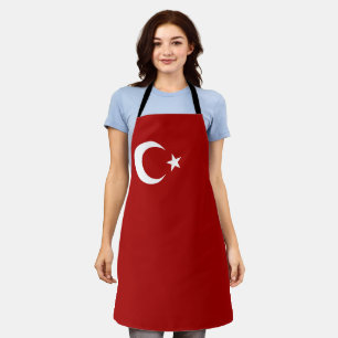 Turkish flag apron