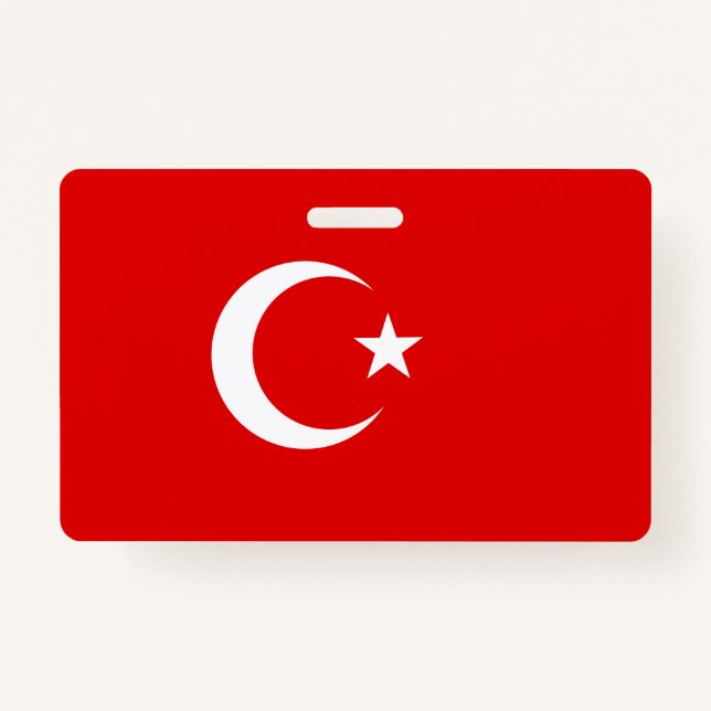 Turkish flag badge (Front)