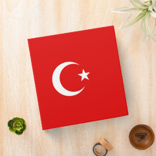 Turkish flag binder