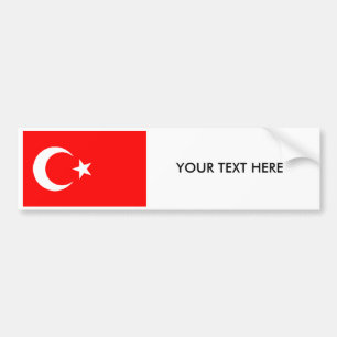 Turkish FLAG Bumper Sticker