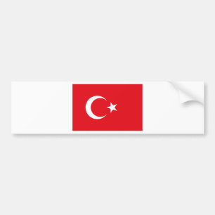 Turkish Flag Bumper Sticker