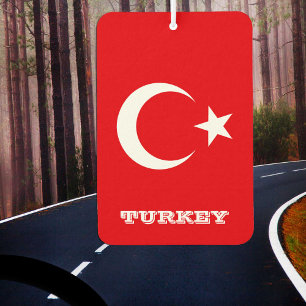 Turkish Flag Car Air Freshener, Turkey Air Freshener