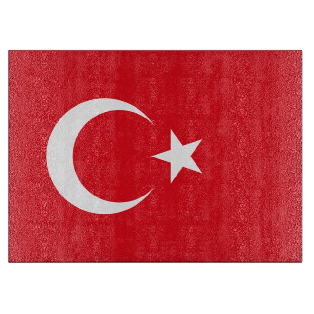 Turkish Flag Cutting Board (Front)