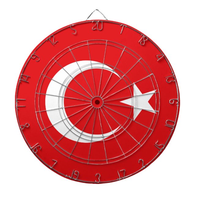 Turkish flag dartboard (Front)