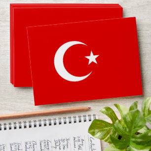 Turkish flag envelope