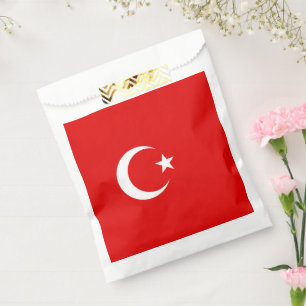 Turkish flag favour bag
