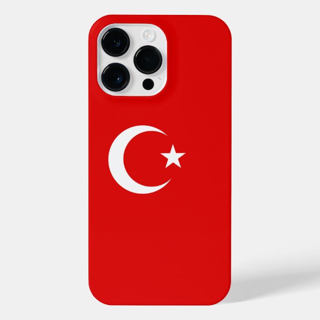 Turkish flag iPhone case (Back)
