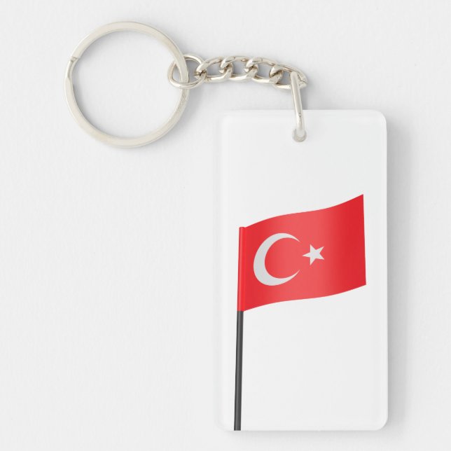 Turkish flag  keychain (Front)