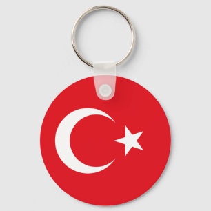 Turkish flag keychain