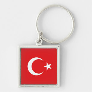 Turkish flag keychain