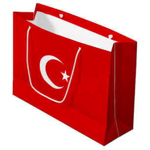 Turkish flag large gift bag