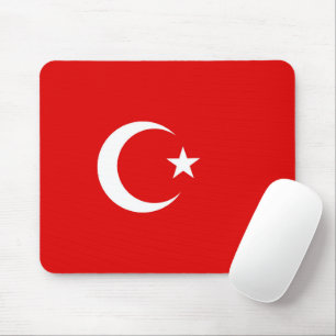 Turkish flag mouse pad