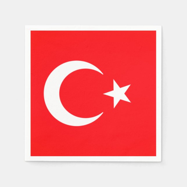 Turkish Flag Napkins (Front)