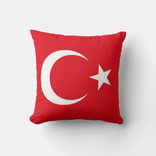 Turkish Flag on American MoJo Pillow