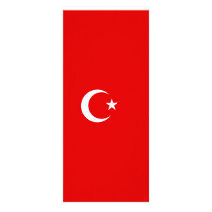 Turkish flag rack card