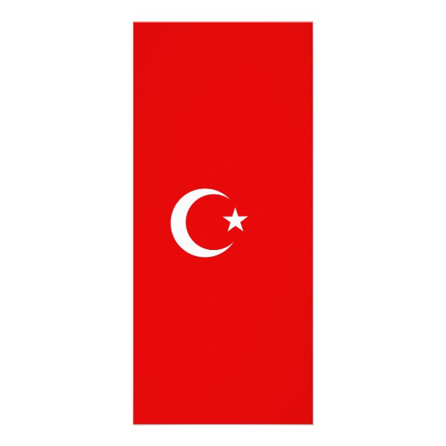 Turkish flag rack card (Front)