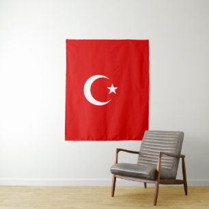 Turkish flag tapestry