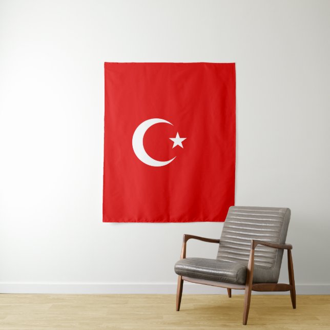 Turkish flag tapestry (In Situ)