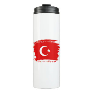 Turkish flag thermal tumbler