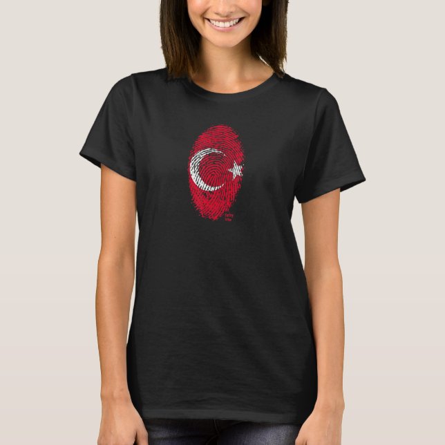 Turkish Flag Thumbprint T-Shirt (Front)