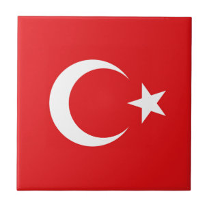 Turkish flag tile