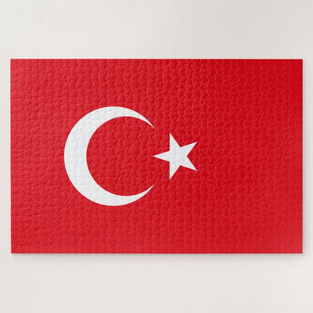 Turkish Flag (Turkey) Jigsaw Puzzle (Horizontal)