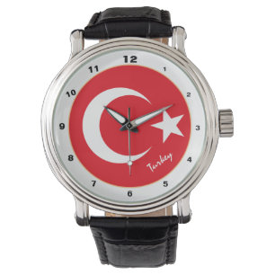 Turkish Flag & Turkey trendy fashion /design watch